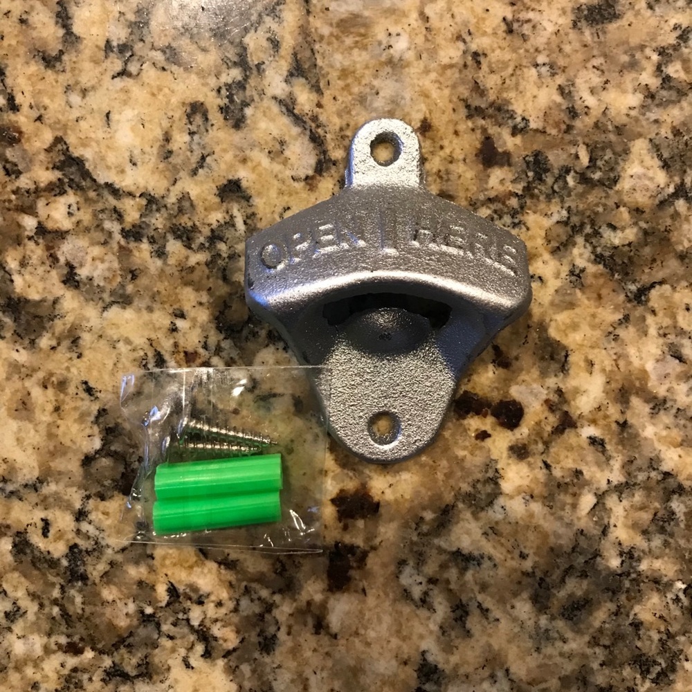 NWOT Cast Iron Wall-Mounted Bottle Opener